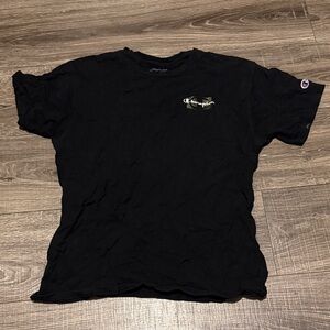 Champion Black Short Sleeve Tee